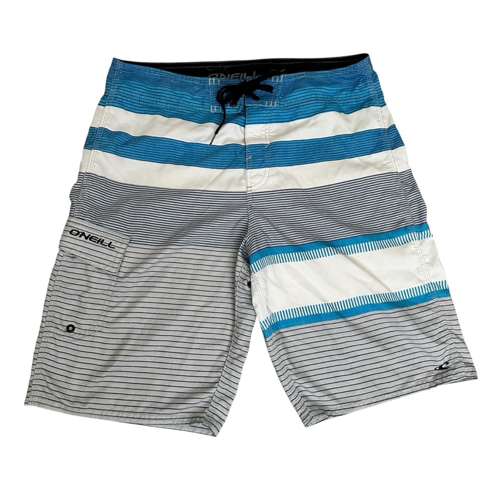 O'Neill Blue and Gray Board Shorts Swimwear